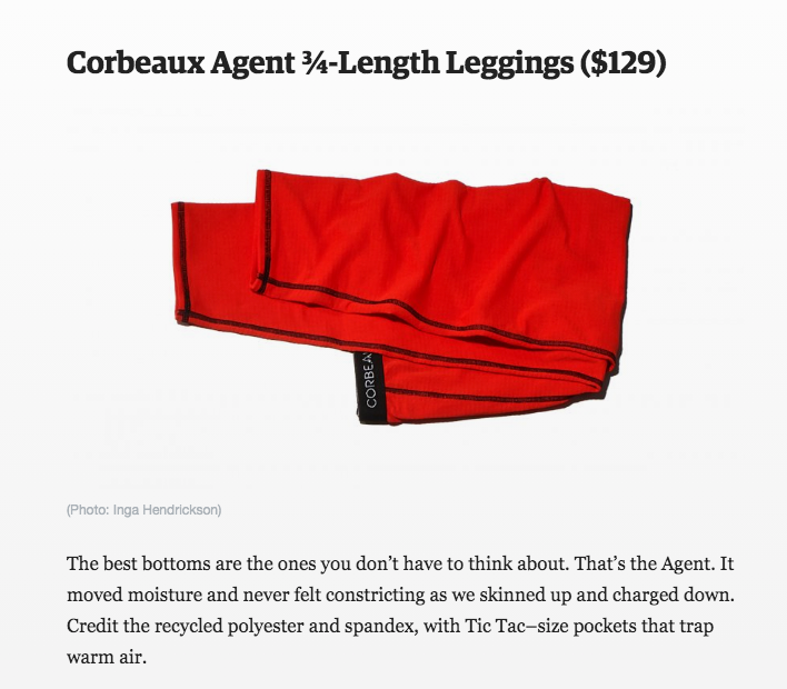 Outside Magazine review of the Agent 3/4-Length Pant