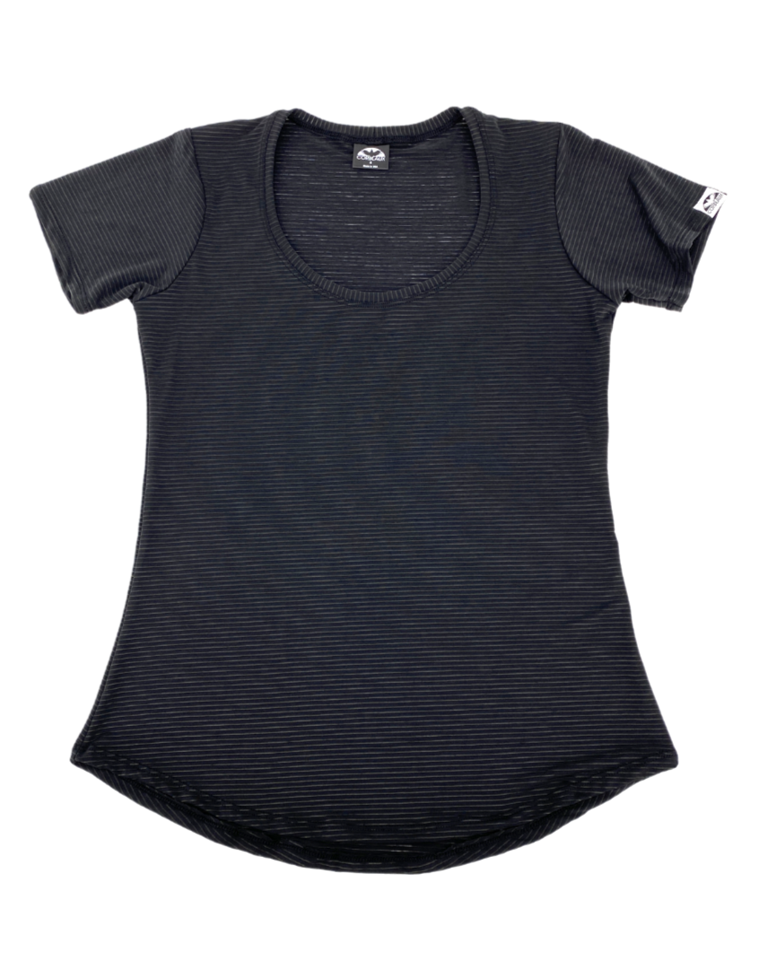 Women Active Wear T Shirt - Black